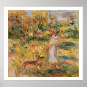 Pierre eine Renoir   Landschaft mit der Ehefrau Poster