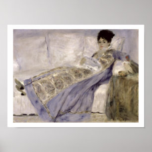 Pierre eine Renoir   Madame Monet auf einem Sofa Poster