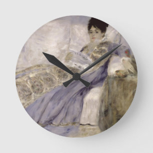 Pierre eine Renoir   Madame Monet auf einem Sofa Runde Wanduhr