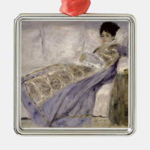 Pierre eine Renoir Madame Monet auf einem Sofa Silbernes Ornament