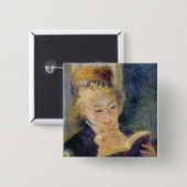 Pierre eine Renoir | Mädchen-Lesung Button (Vorne & Hinten)