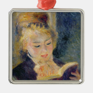 Pierre eine Renoir Mädchen-Lesung Ornament Aus Metall
