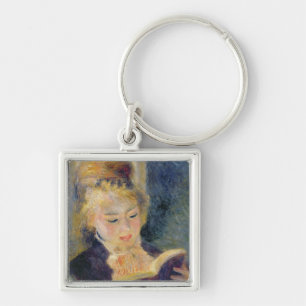 Pierre eine Renoir Mädchen-Lesung Schlüsselanhänger