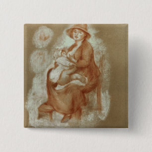 Pierre eine Renoir   Mutterschaft Button