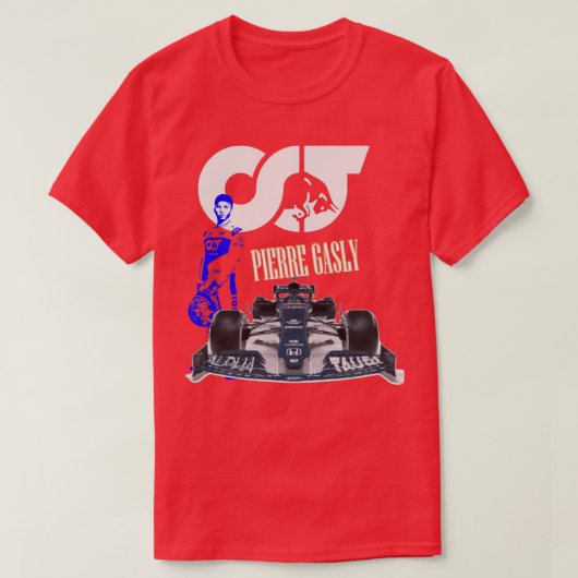 Pierre Gasly Racing Driver T-Shirt (Design vorne)