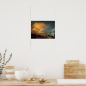 Pierre-Jacques Volaire: Die Eruption des Vesuvs Poster (Küche)
