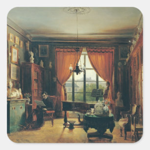 Pierre-Joseph-Guillaume Zimmermann Quadratischer Aufkleber