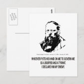 Pierre-Joseph Proudhon Postkarte (Vorne/Hinten)