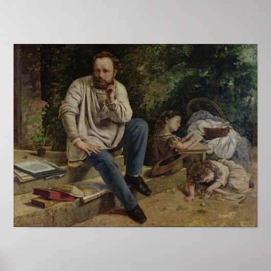 Pierre Joseph Proudhon und seine Kinder Poster (Vorne)