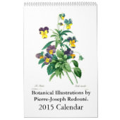 Pierre-Joseph Redouté 2015 Kalender (Titelbild)