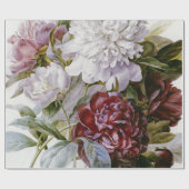Pierre Joseph Redoute - A Bouquet Peonies Geschenkpapier (Flach)