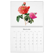 Pierre-Joseph Redouté Botanische Kunst Kalender (Mär 2026)