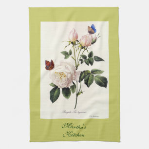 Pierre Joseph Redouté, Rose Blume botanische Kunst Küchentuch