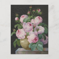 Pierre Joseph Redoute - Rosen in einer Vase