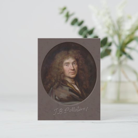 Pierre Mignard Molière CC0589 Postcard Postkarte (Stehend Vorderseite)