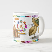 Pierre pelican's brilliant beak Jumbo-Tasse (Vorderseite Rechts)