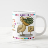 Pierre pelican's brilliant beak Jumbo-Tasse (Rechts)