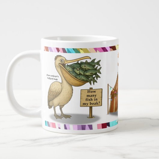 Pierre pelican's brilliant beak Jumbo-Tasse (Links)