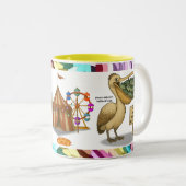 Pierre pelican's brilliant beak zweifarbige tasse (VorderseiteRechts)