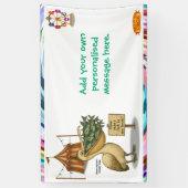 Pierre Pelikans brillanter Schnabel Banner (Vertikal)