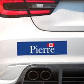 Pierre Poilievre mit Offizieller kanadischer Flagg Autoaufkleber