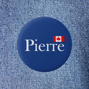 Pierre Poilievre mit Offizieller kanadischer Flagg Button