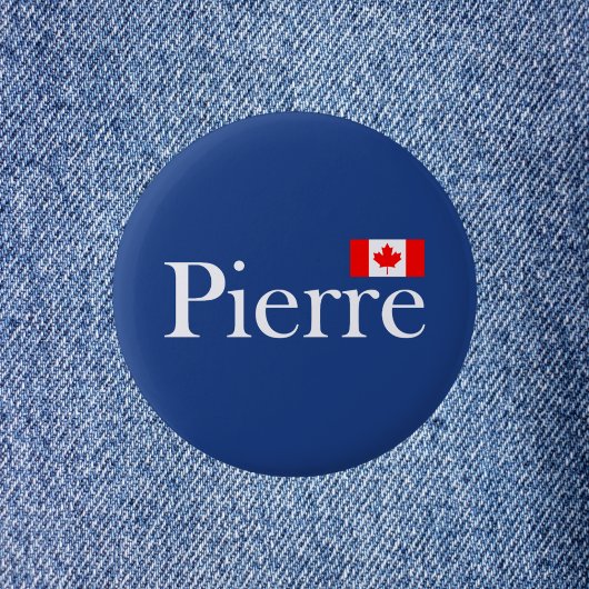 Pierre Poilievre mit Offizieller kanadischer Flagg Button