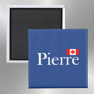 Pierre Poilievre mit Offizieller kanadischer Flagg Magnet