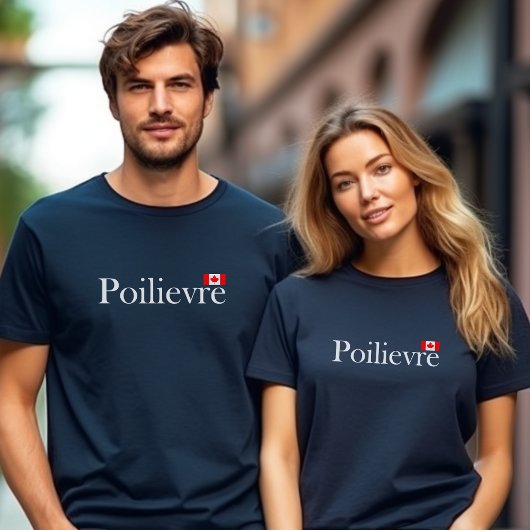 Pierre Poilievre Offiziell Canadian Flag Dark Colo T-Shirt