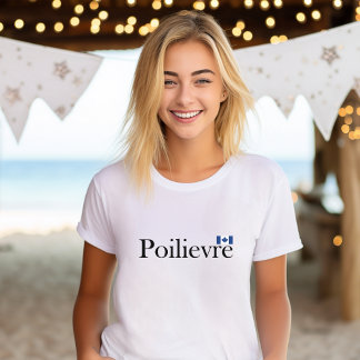 Pierre Poilievre Offiziell kanadische Flagge T-Shirt