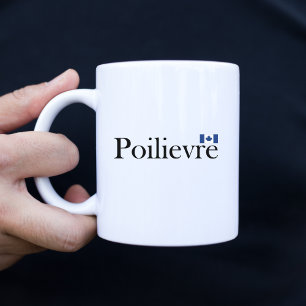 Pierre Poilievre Offiziell kanadische Flagge Zweifarbige Tasse