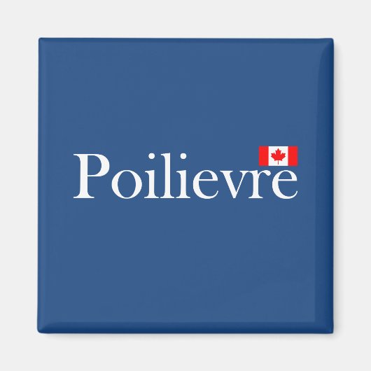 Pierre Poilievre Offiziell kanadisches Flaggenmagn Magnet (Vorne)