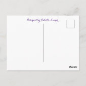 Pierre Redoute Blume Happy Birthday Postcard Postkarte (Rückseite)