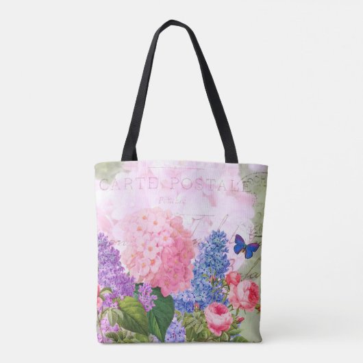 Pierre Redoute Blume Tasche (Rückseite)