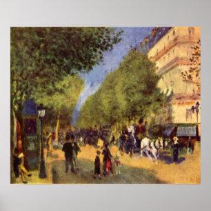 Pierre Renoir - die großen Boulevards Poster