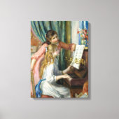 Pierre Renoir - Junge Mädchen am Piano Leinwanddruck (Vorderseite)
