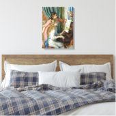 Pierre Renoir - Junge Mädchen am Piano Leinwanddruck (Insitu (Schlafzimmer))