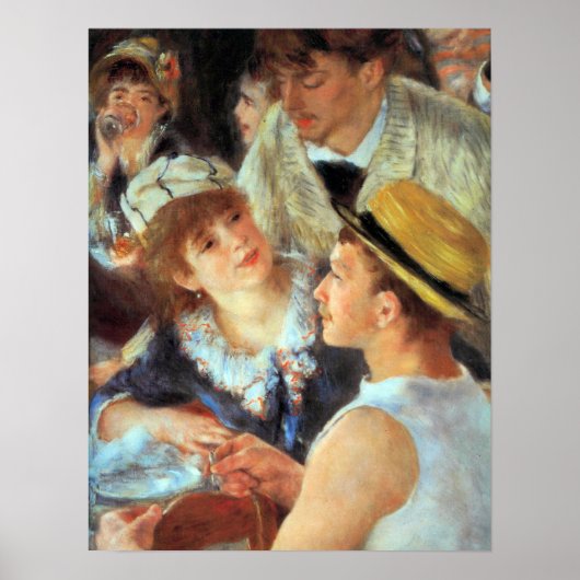 Pierre Renoir - Mittagessen auf dem Party Poster (Vorne)