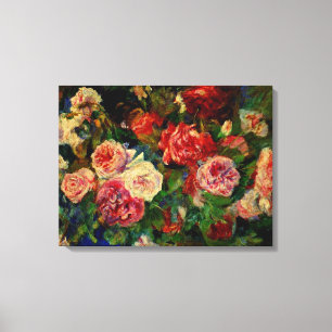 Pierre Renoirs Gemälde, Rosen, Leinwanddruck