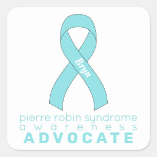 Pierre Robin Syndrom Advocate White Quadratischer Aufkleber