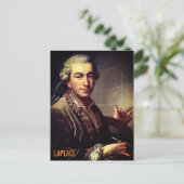 Pierre-Simon Laplace Postkarte (Stehend Vorderseite)