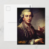 Pierre-Simon Laplace Postkarte (Vorne/Hinten)