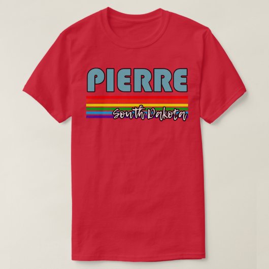 Pierre South Dakota Pride Pierre LGBT Geschenk LGB T-Shirt (Design vorne)