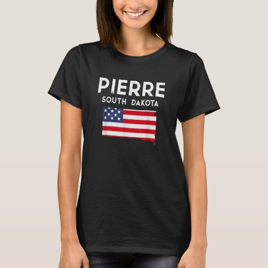 Pierre South Dakota USA State America Travel South T-Shirt (Vorderseite)