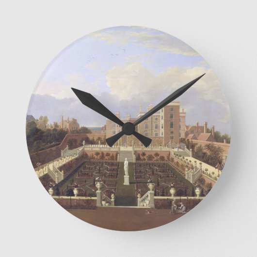 Pierrepont House, Nottingham, c.1708-13 (oil on ca Runde Wanduhr (Vorderseite)