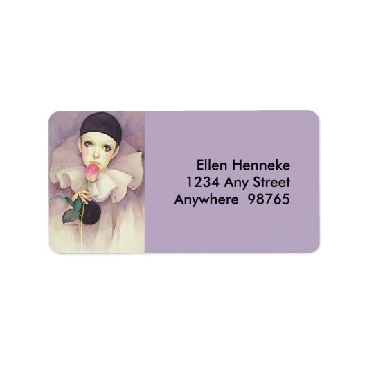 Pierrot 1980er adressaufkleber (Vorne)