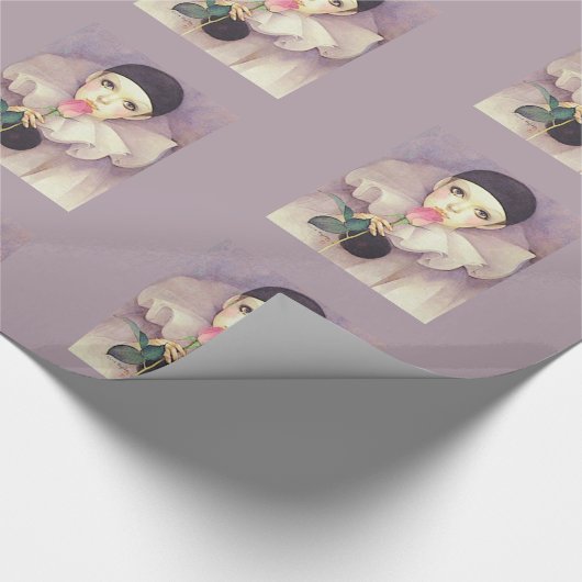 Pierrot 1980er geschenkpapier (Ecke)