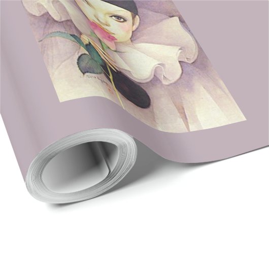 Pierrot 1980er geschenkpapier (Rolleneckpunkt)