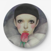 Pierrot 1980er pappteller (Vorderseite)