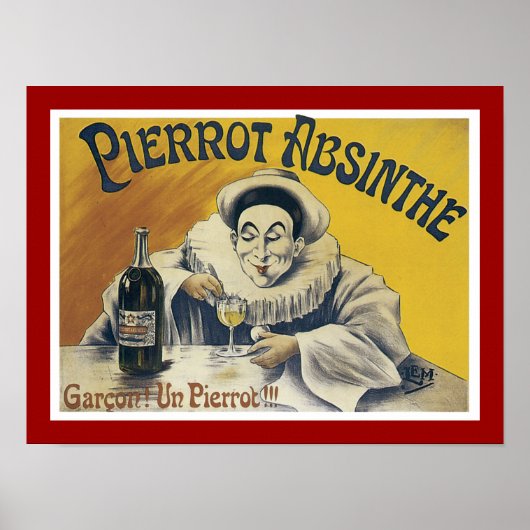 Pierrot Absinthe Poster (Vorne)